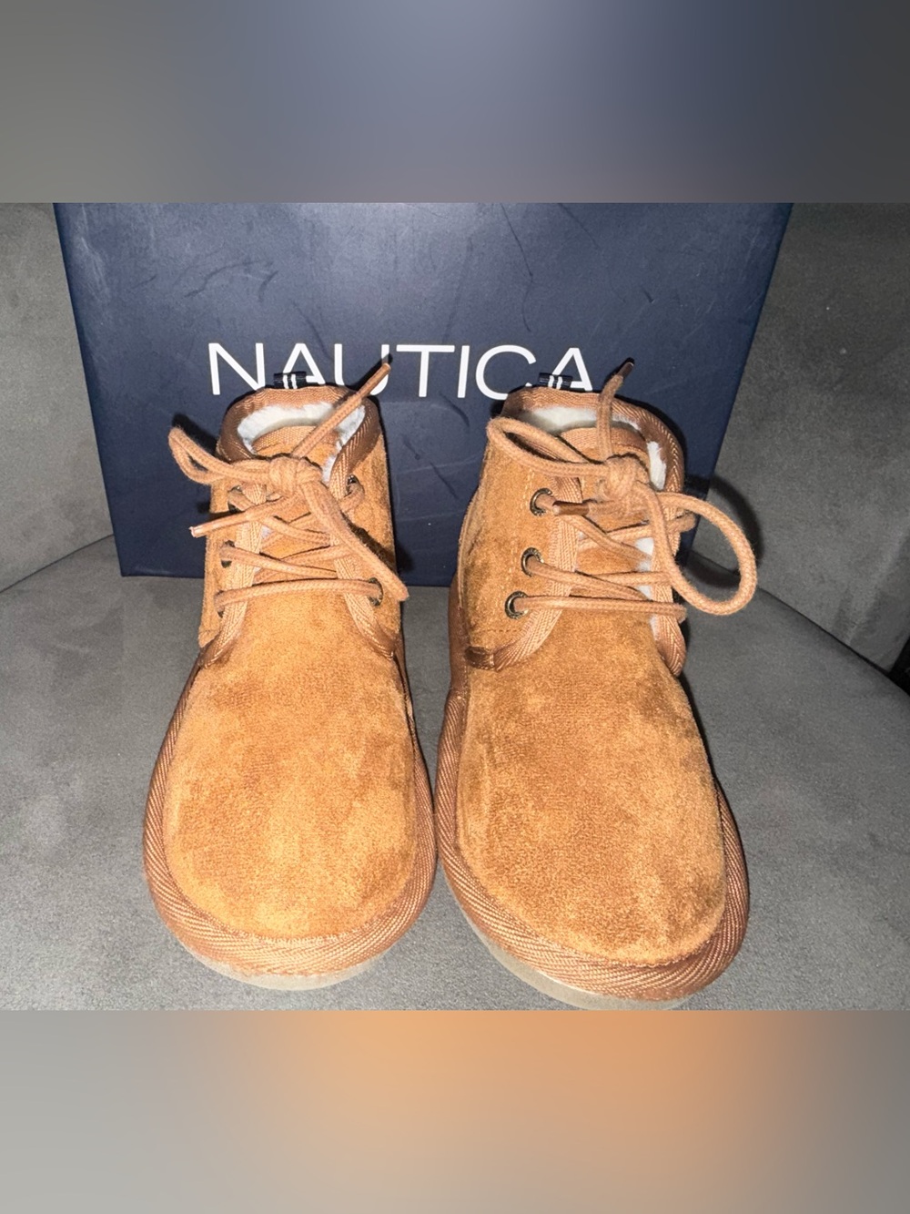 EUC | Nautica kids Chestnut Brown Suede Chukka Boots | Toddler size 10